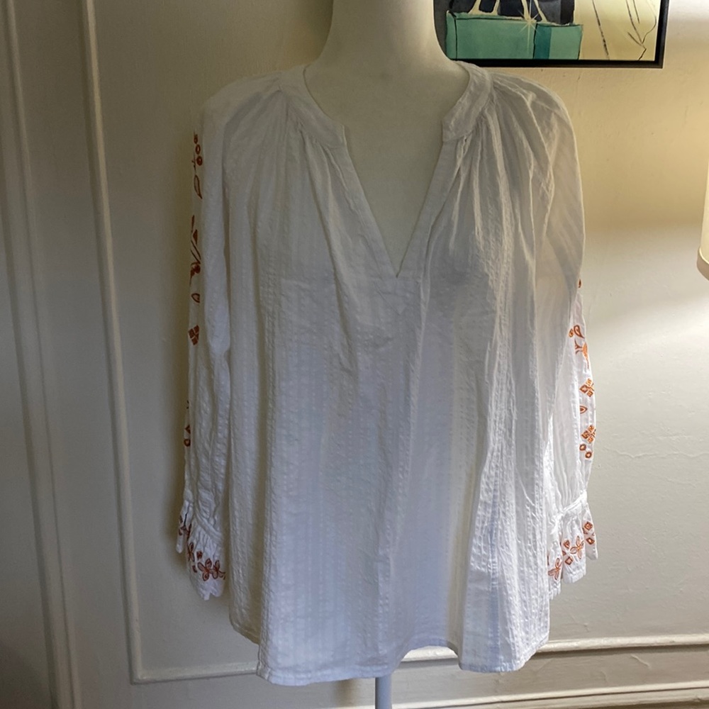 Anthropologie Women's White Top